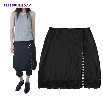 スカート [sankofa puella] Silky rue wrap skirt