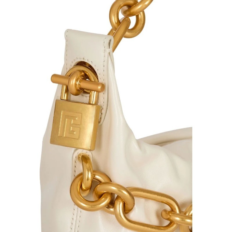 ショルダーバッグ・ポシェット BALMAIN FW25 \"SYNC\" MEDIUM CALFSKIN BAG (FN1BS002LBFO 0DA)