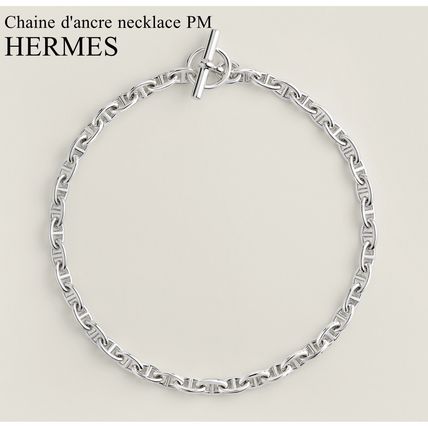 【時代を超えて愛される】HERMES シェーヌダンクルネックレス PM 人気オシャレ】□HERMES シェーヌダンクル ネックレス PM