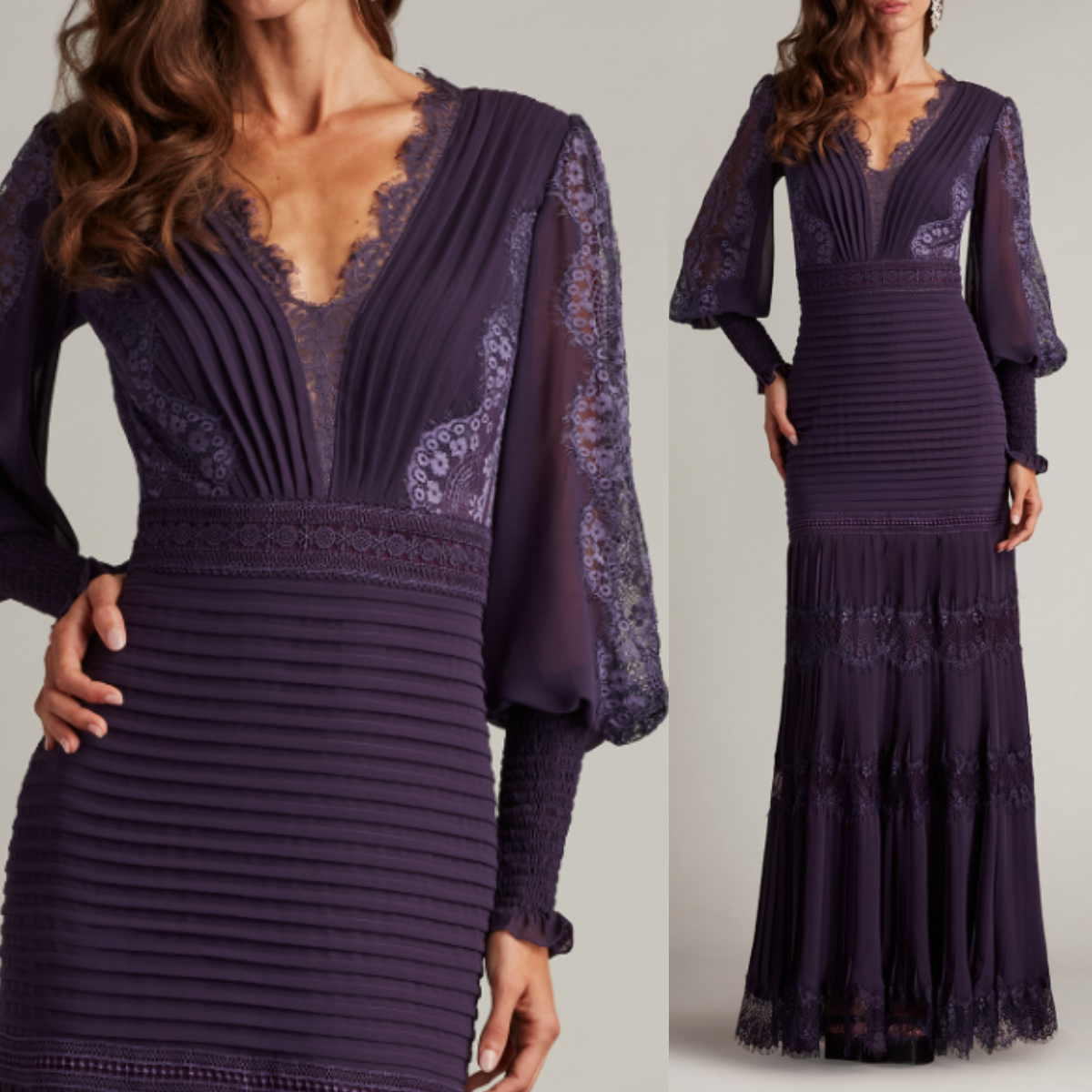 【TADASHI SHOJI】関税込★ビショップスリーブガウン