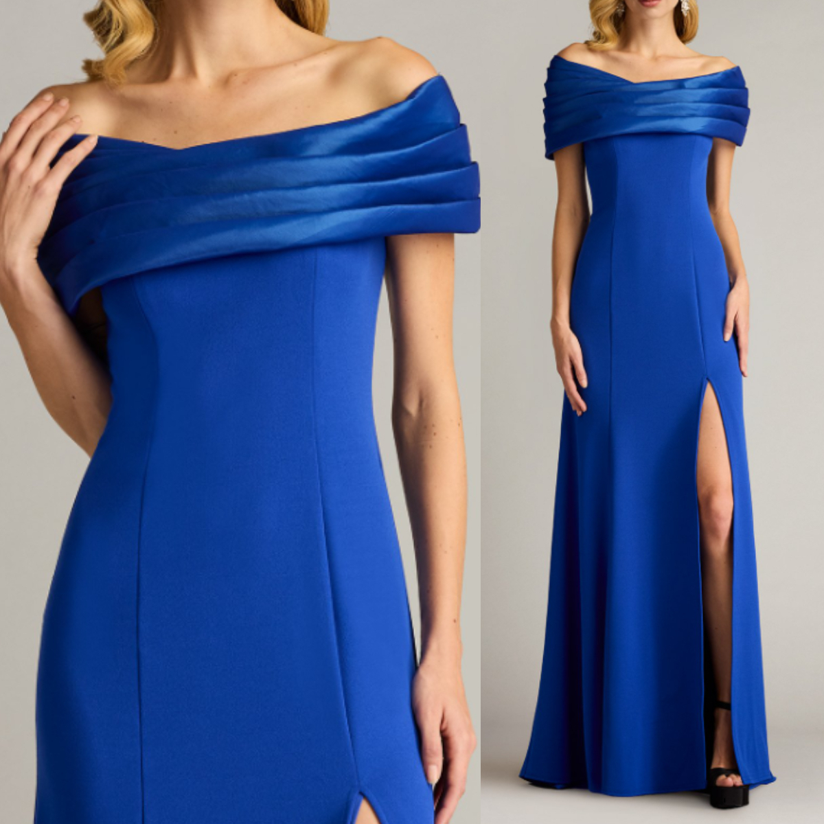 【TADASHI SHOJI】関税込★ブルーロングガウンドレス