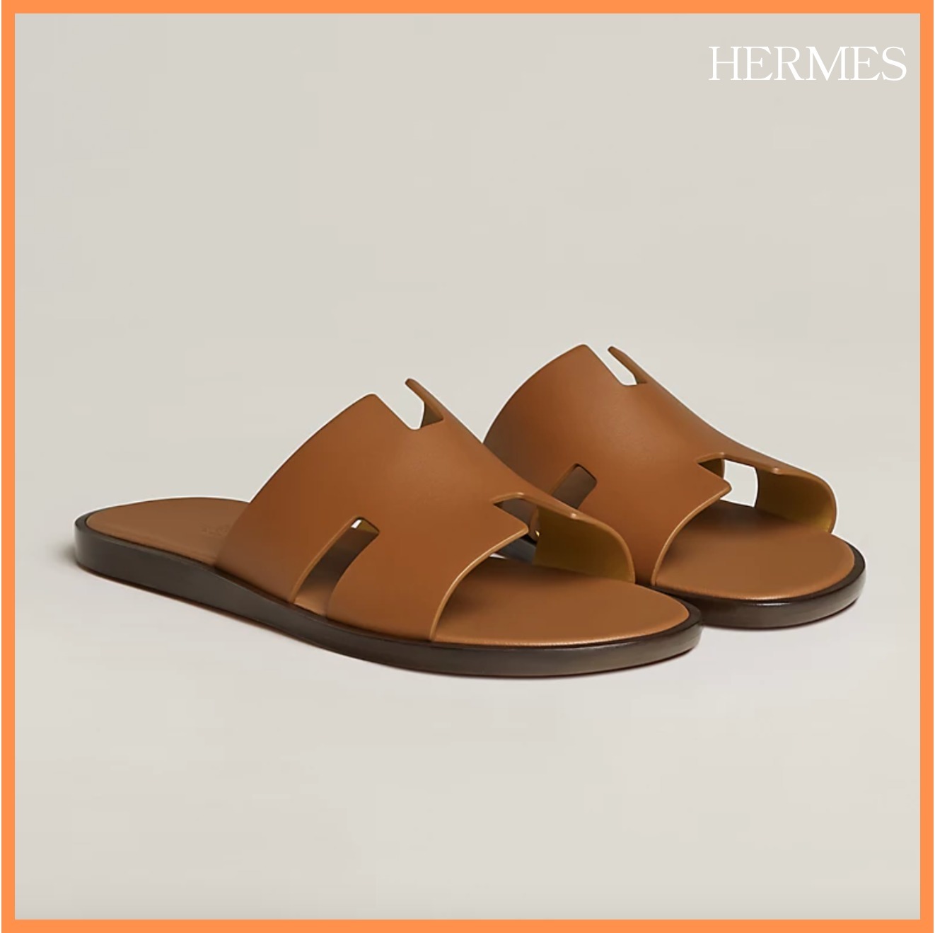 【イチ推し】HERMES メンズ サンダル イズミール ゴールド