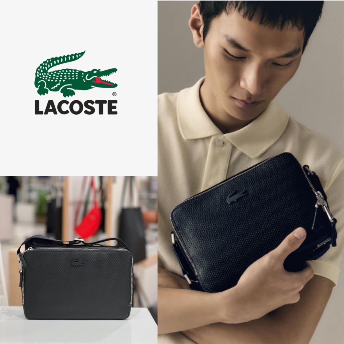 【LACOSTE】 CHANTACO Small Reporter Bag