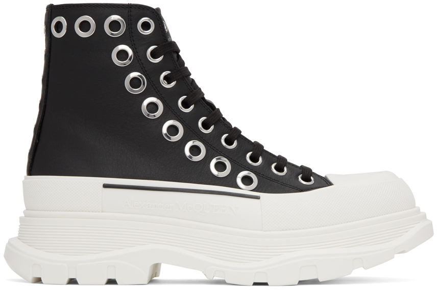 【関税込み】McQueen ブラック Tread Slick スニーカー