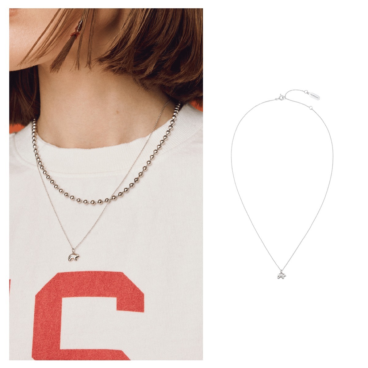 ネックレス・ペンダント Numbering Mini Navajo Bear Pendant Necklace #7764 SA5B0008