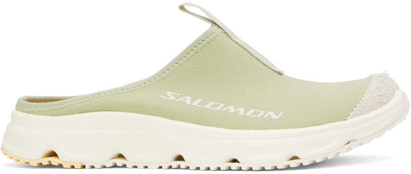 【関税込み】Salomon グリーン スエード RX Slide 3.0 ミュール