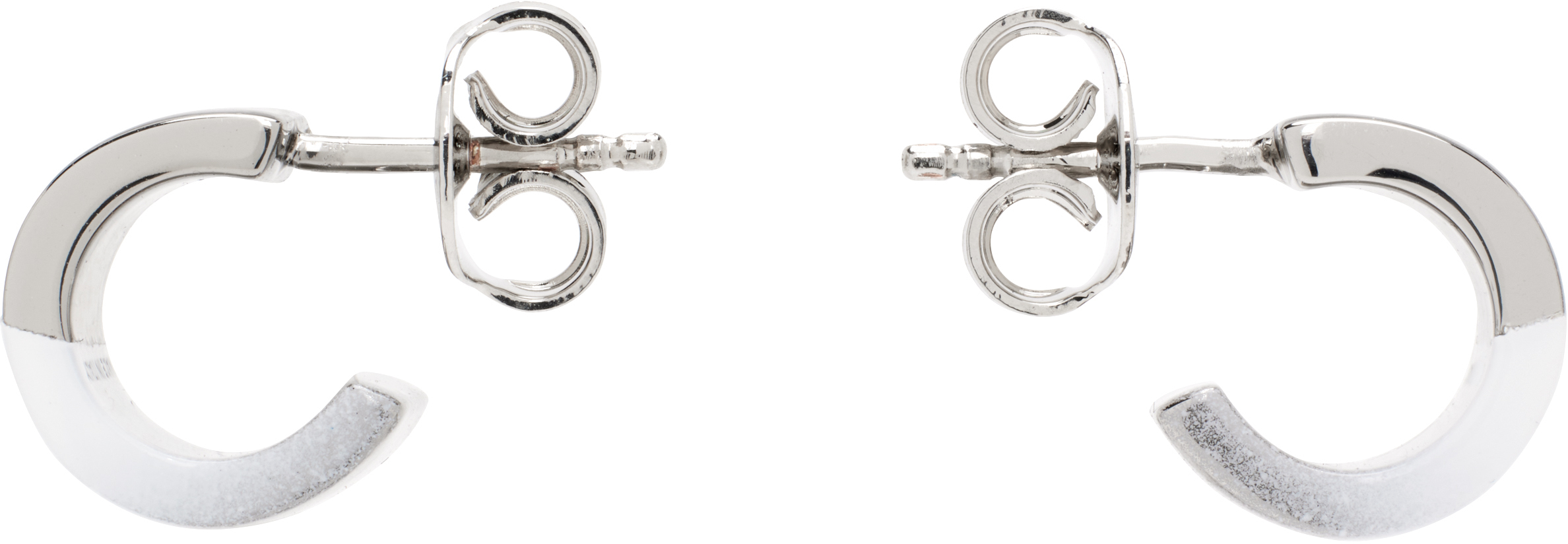 【関税込み】MM6 Maison Margiela シルバー Minimal Logo ピアス