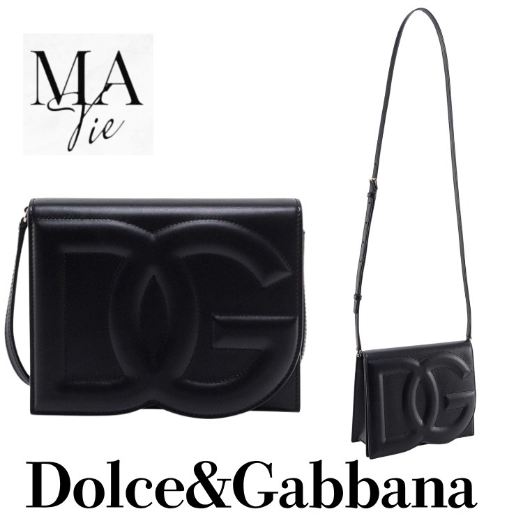 人気!!【DOLCE&GABBANA】ドルガバ レザー クロスボディーバック