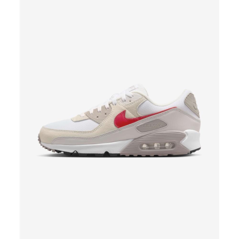 スニーカー Nike Air Max 90 M WhiteCollege GreyVast GreyUniversity Red D