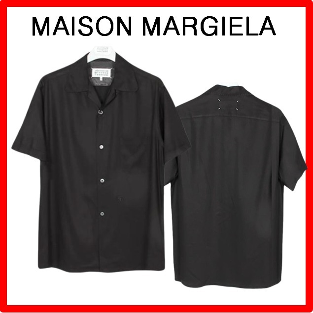 ★【MAISON MARGIELA】★バックステッチオープンカラーシャツ★