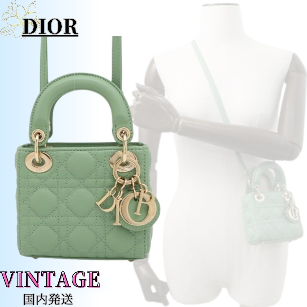 ◆Sランク◆VINTAGE【DIOR】レディ*カナージュ*マイクロ*バッグ