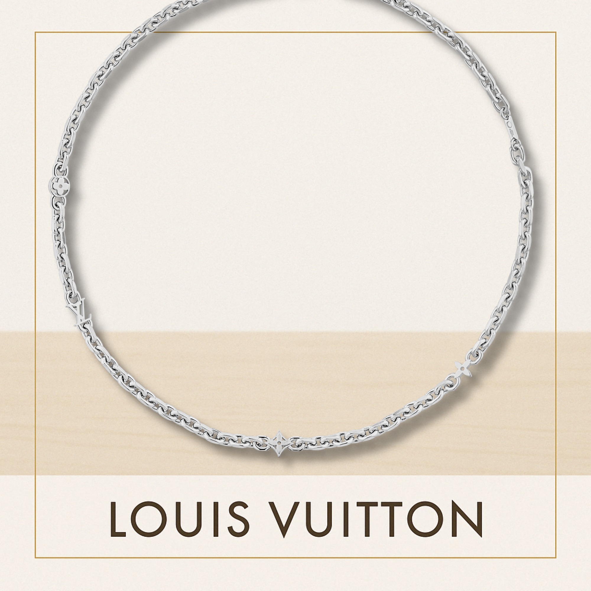 【LOUIS VUITTON】ネックレス・ケーブル ショッパー付き
