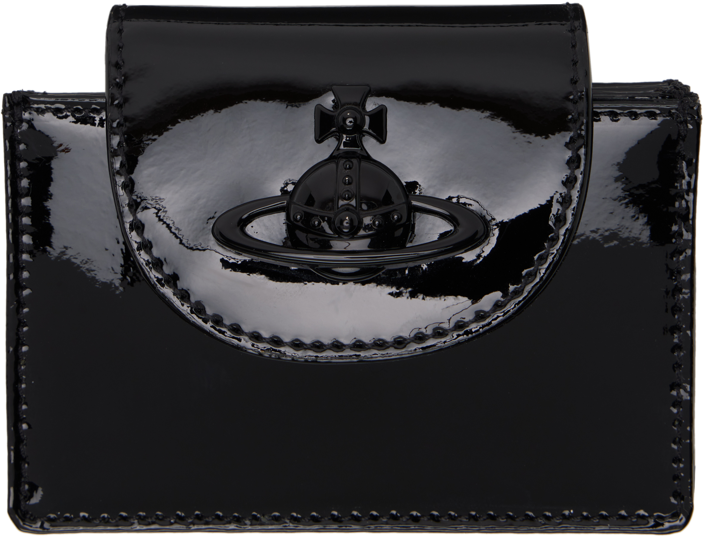 【関税込み】Vivienne Westwood ブラック フラップカードケース