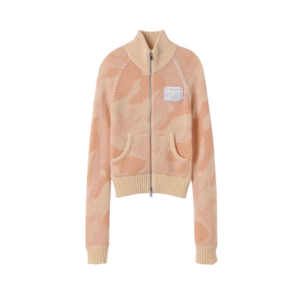★SCULPTOR★ Camouflage Mohair Raglan ZipUp Peach SC24S106PK