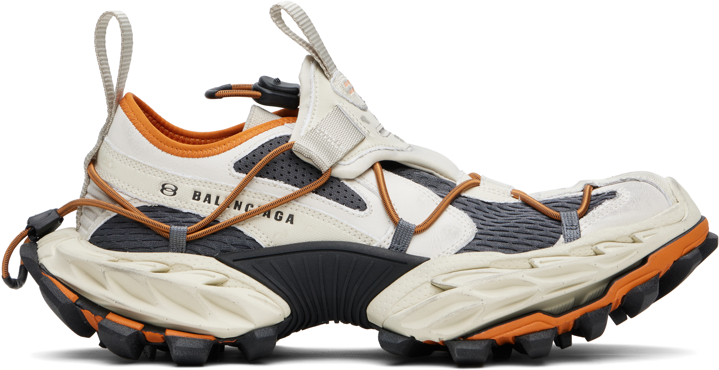 【関税込み】Balenciaga ベージュ＆オレンジ Hike スニーカー
