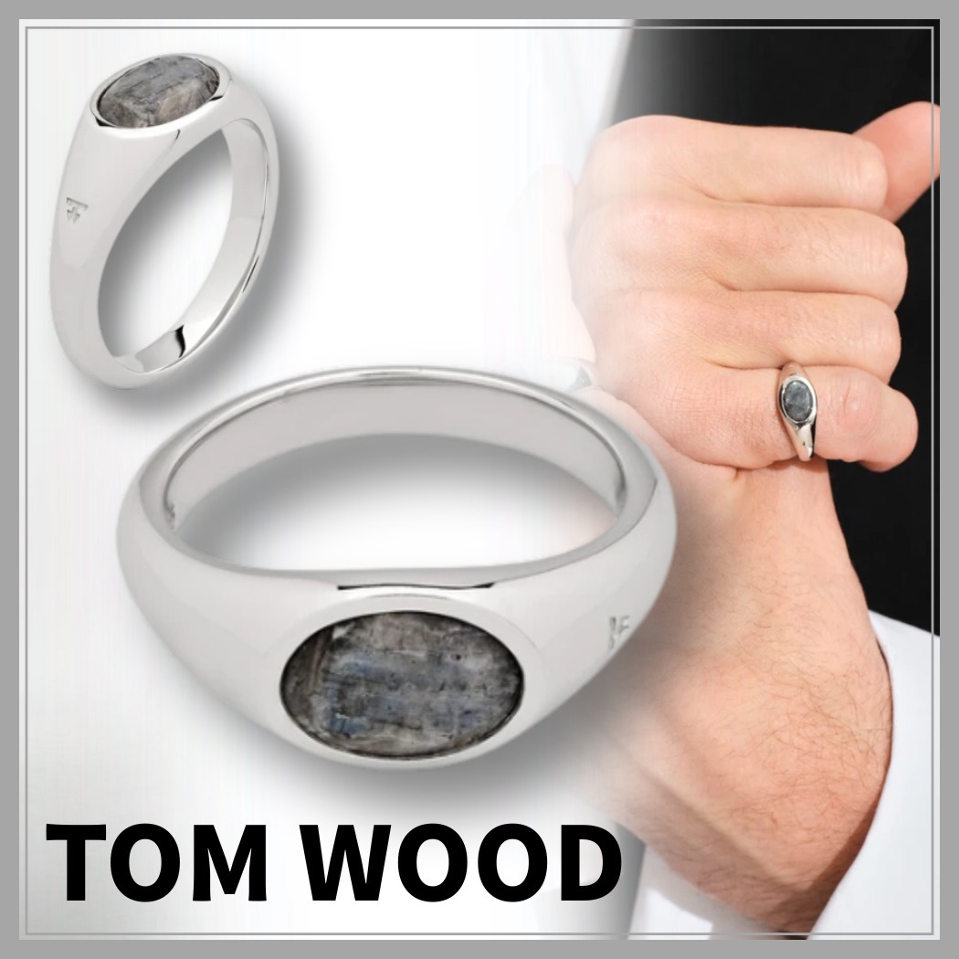 【関税込/匿名配送】TOM WOOD Joe リング Larvikite Silver925