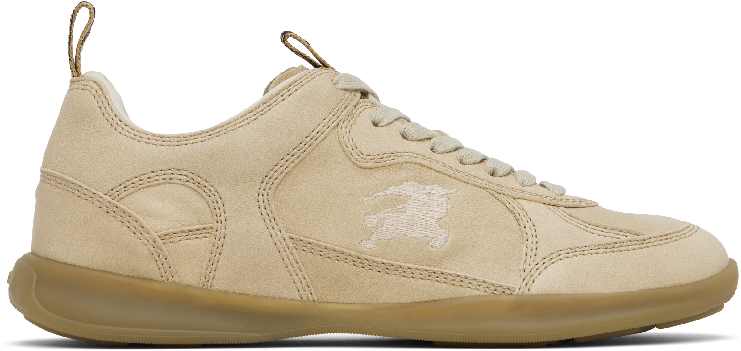 【関税込み】Burberry ベージュ Matrix レザースニーカー