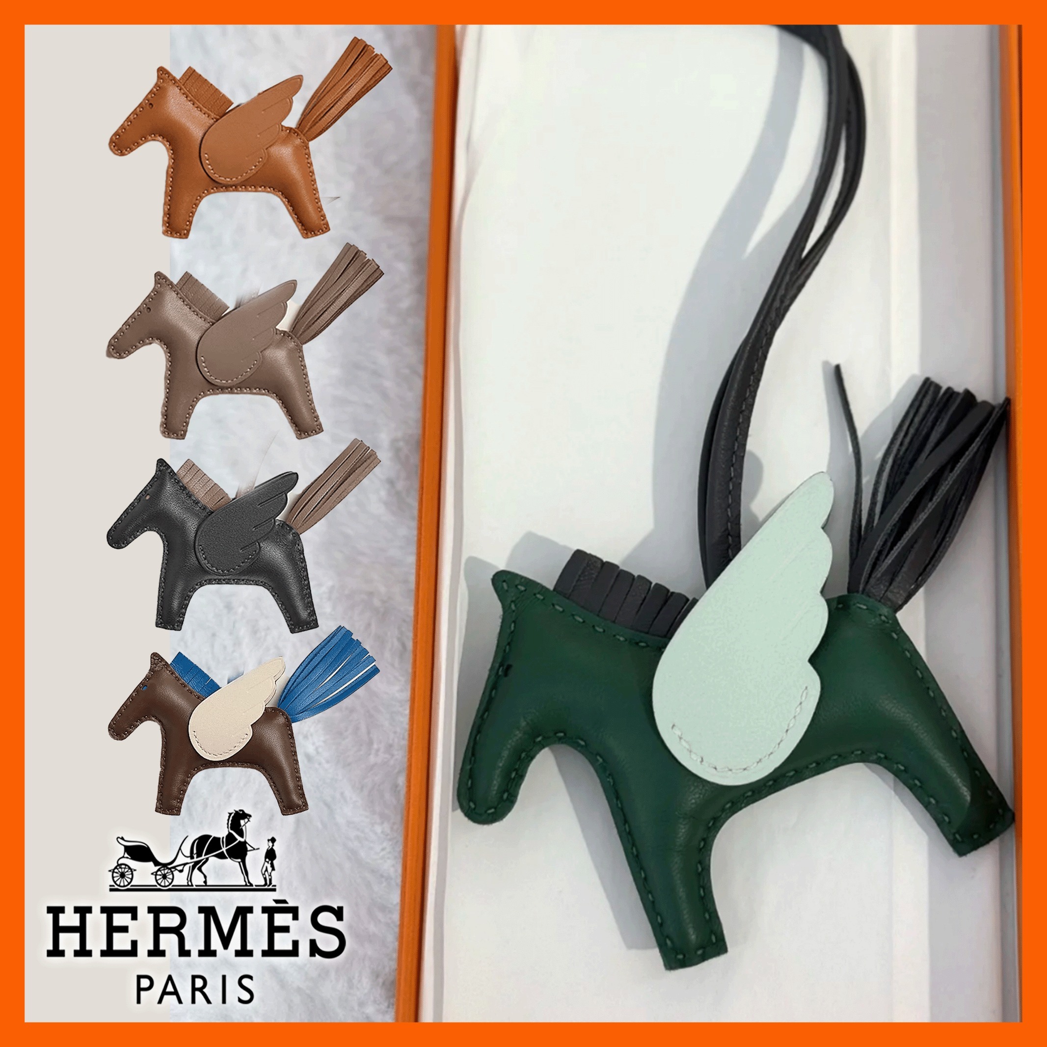 バッグに遊び心と品格を【HERMES】ロデオペガサスチャームPM