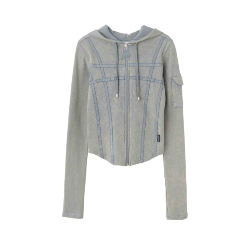 ★SCULPTOR★ Washed Bondage Hoodie Washed Sage SC24S110GR