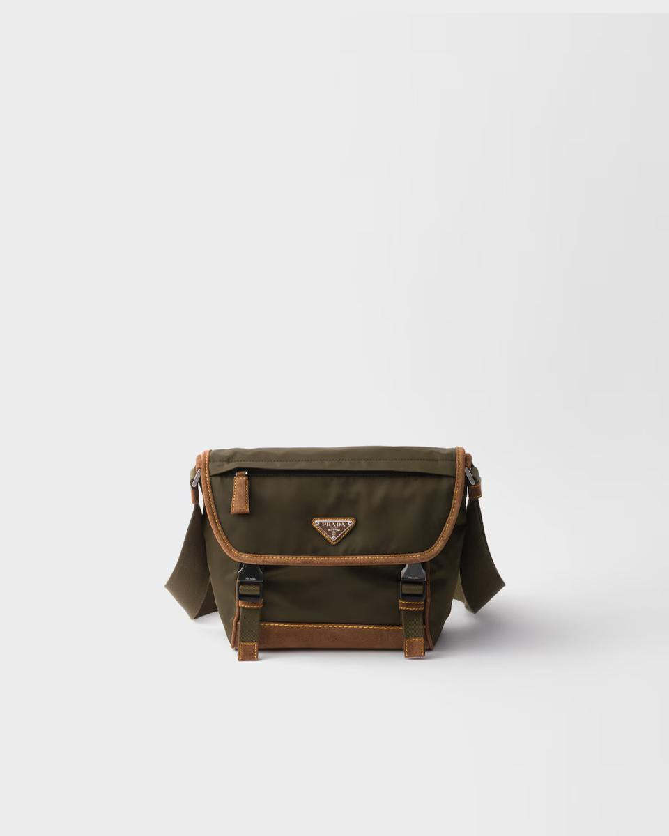 【関税＆送料込み】Prada Re-Nylon And Suede Shoulder Bag