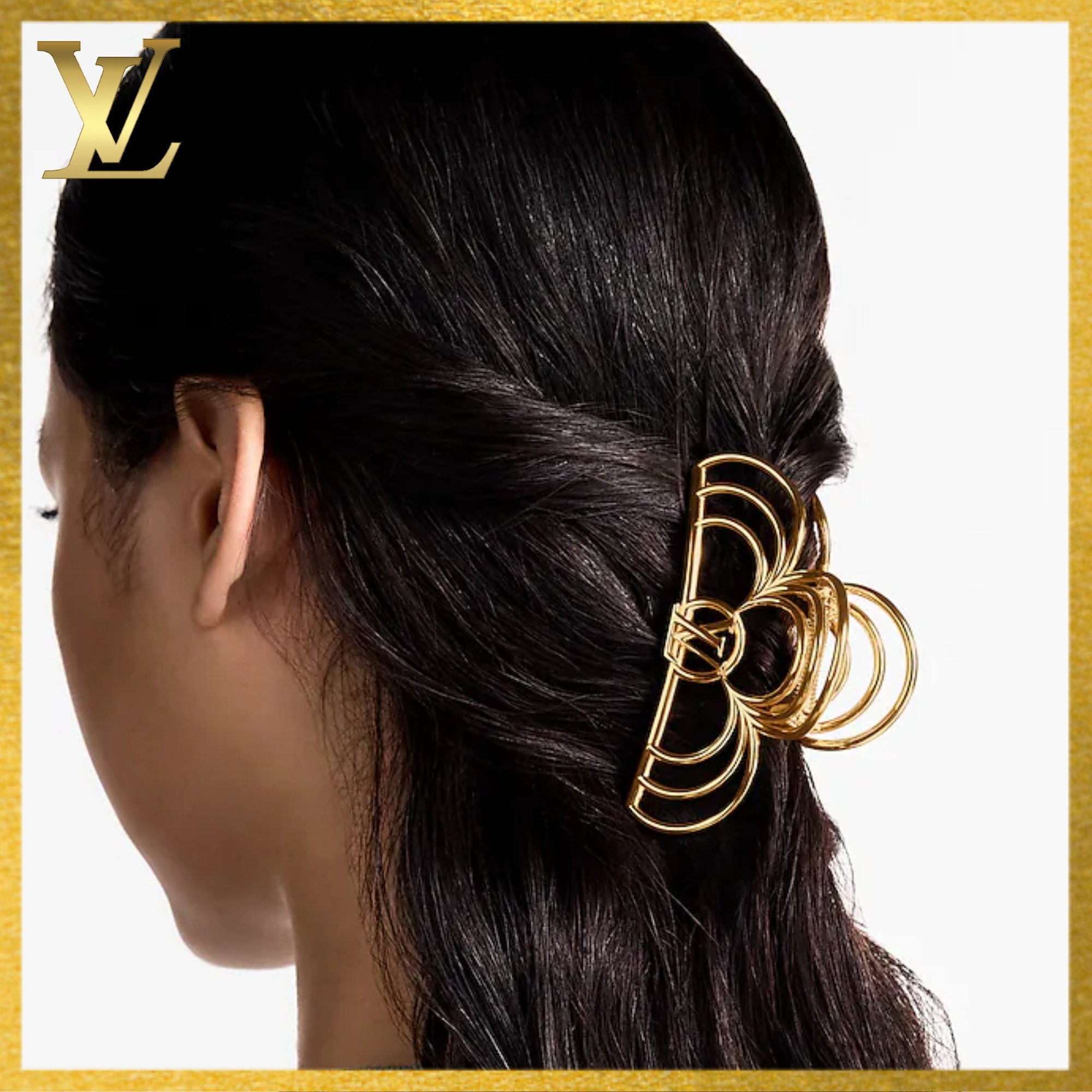 【LOUIS VUITTON】フェミニンなヘア クリップ LVブリーズ