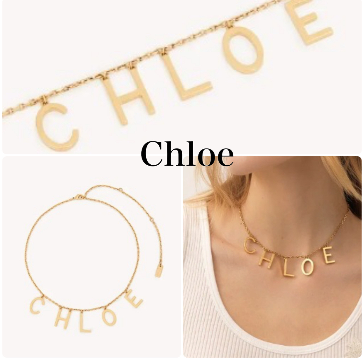 VIPSALE【Chloe】CHLOE LETTERS ネックレス
