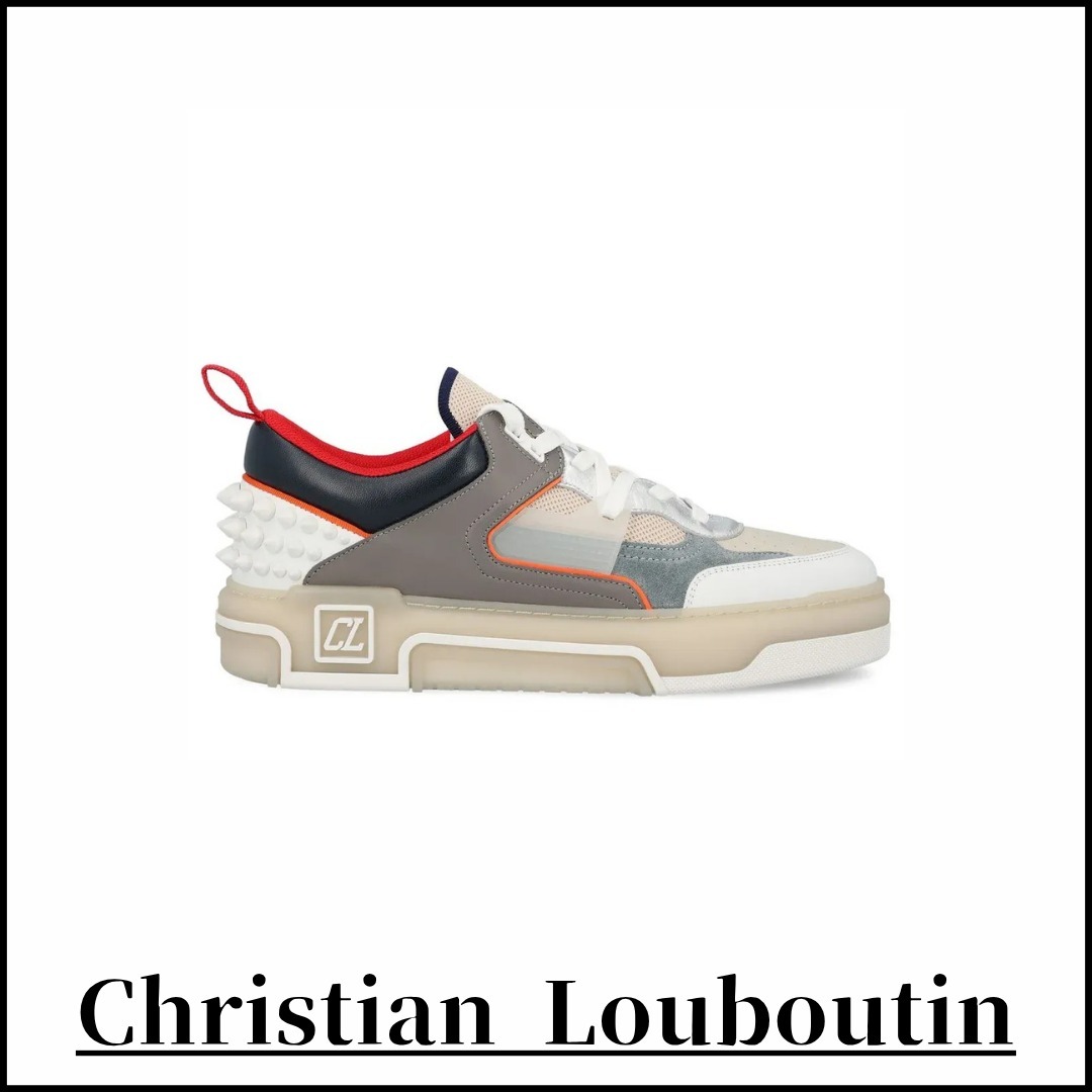 【Christian Louboutin】スタッド レースアップ スニーカー