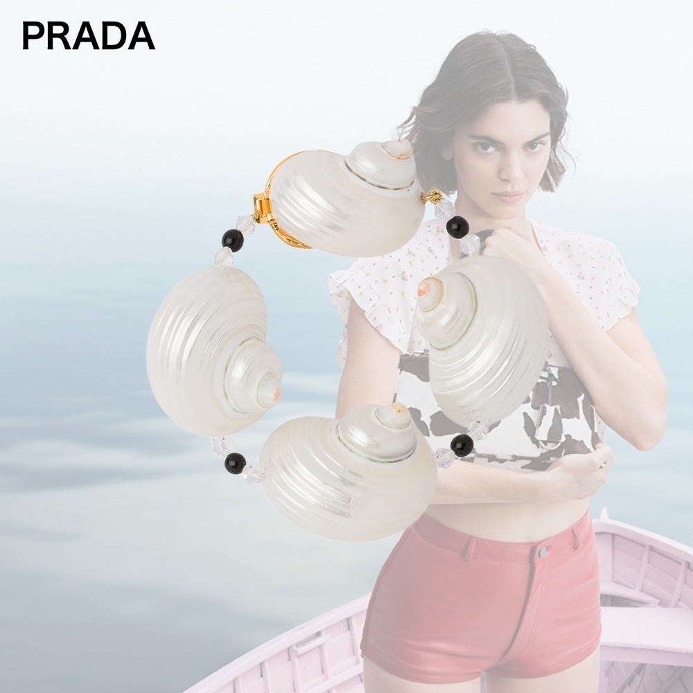 【希少】PRADA シルバー925 シェル モチーフ ブレスレット