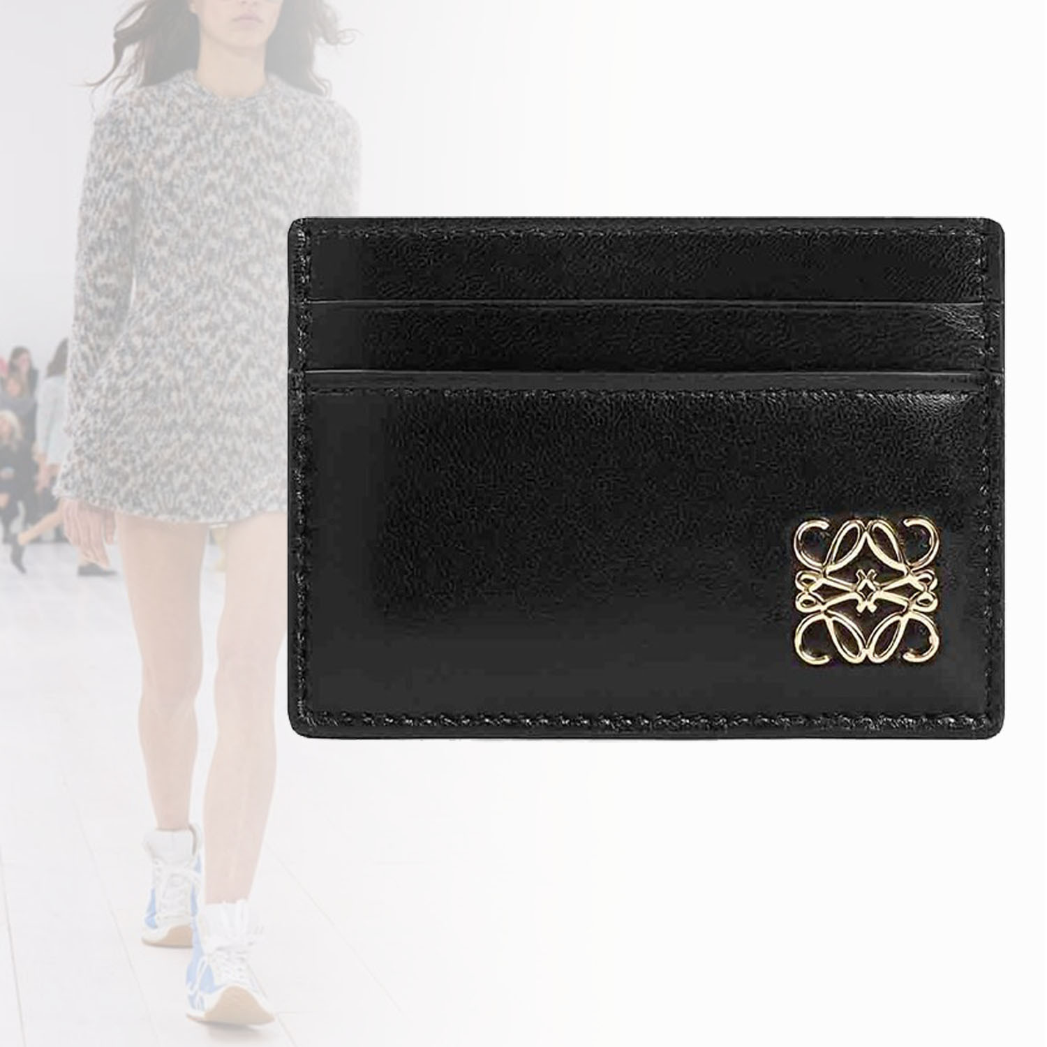 ◆LOEWE◆ナッパレザー 財布 黒