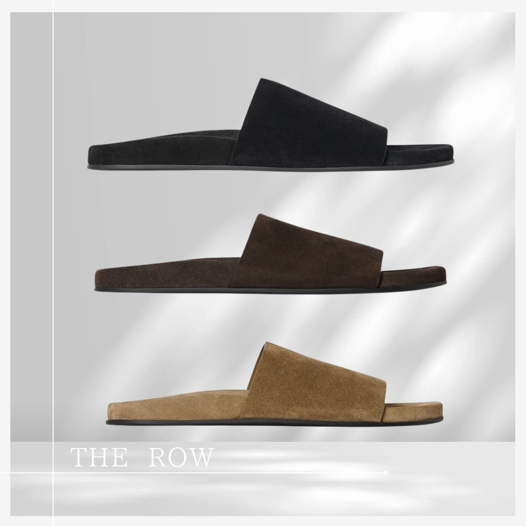 至高のサンダル【THE ROW】洗練極まる Hugh スエードスライド