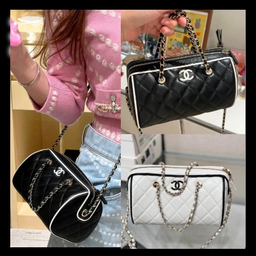 大変人気♪大人可愛い☆【CHANEL】チェーンボストンバッグ