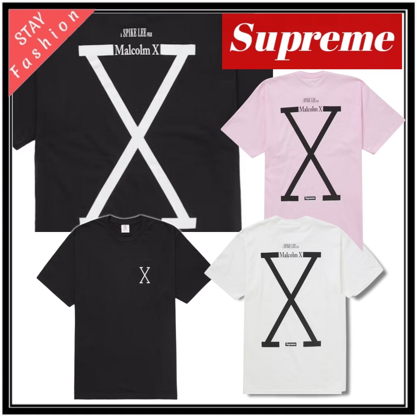 ★限定コラボレア!Supreme x 40 Acres Malcom Tシャツ