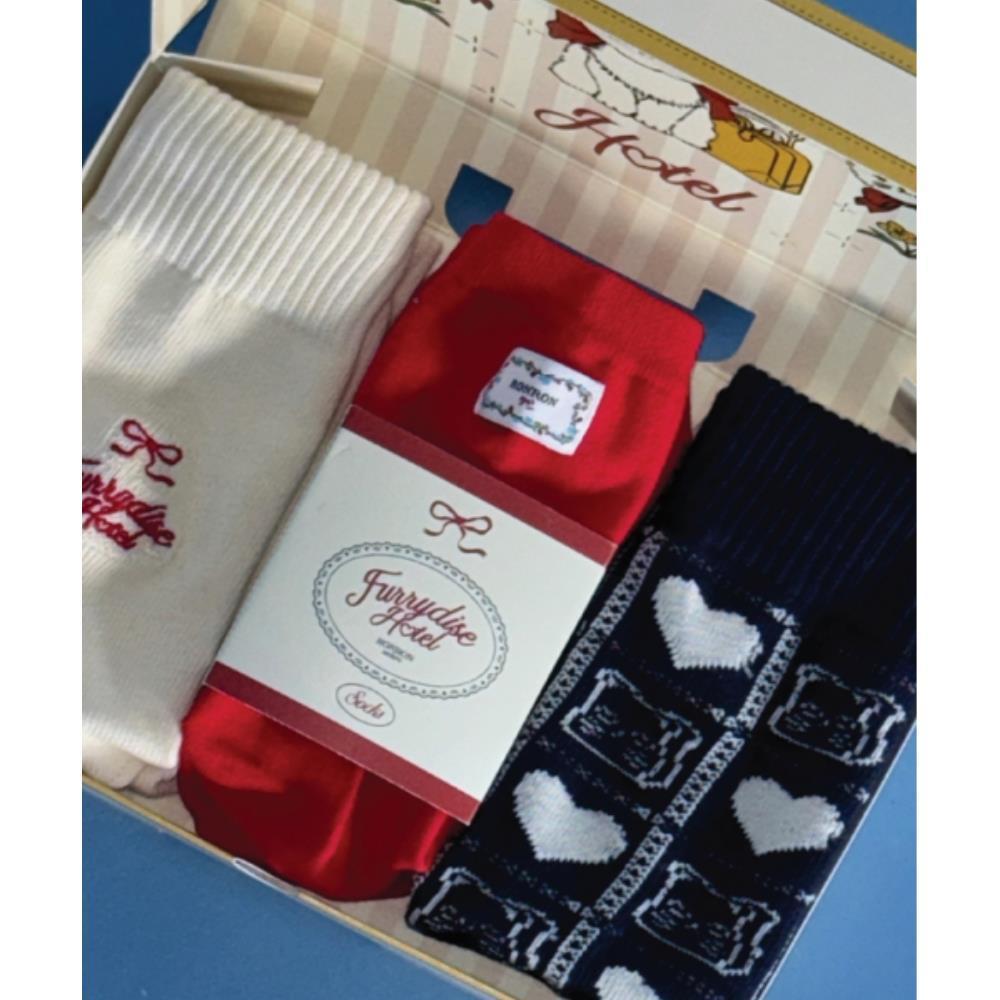 タイツ・ソックス \"RONRON\" SETRRxNAON FURRY FRIENDS SOCKS 4069+0004