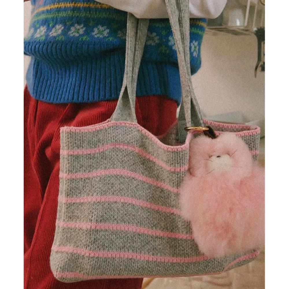 キーホルダー・キーリング \"RONRON\" ALPACA CAT KEYRING PINK [RRxARTE23CKR3010PK]