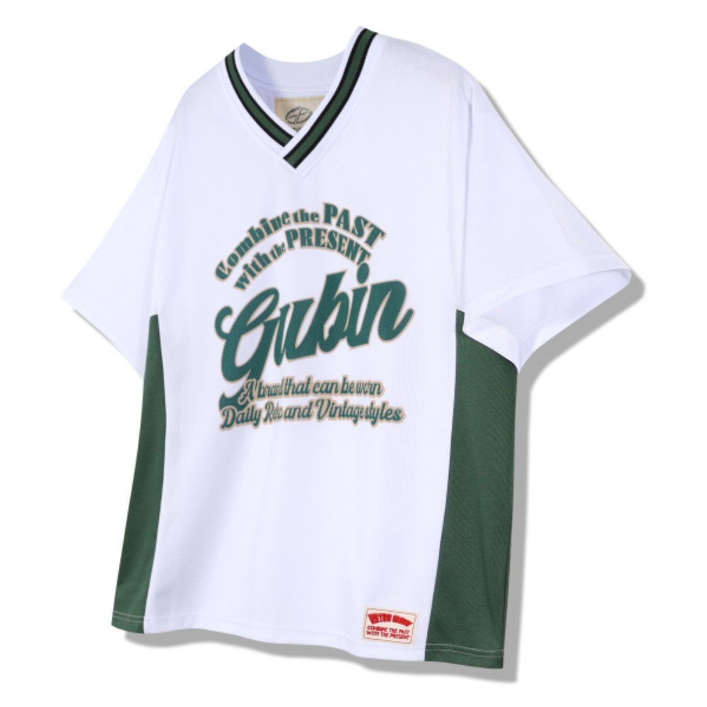 ★GUBIN★ V-Neck Football Jersey T-Shirt