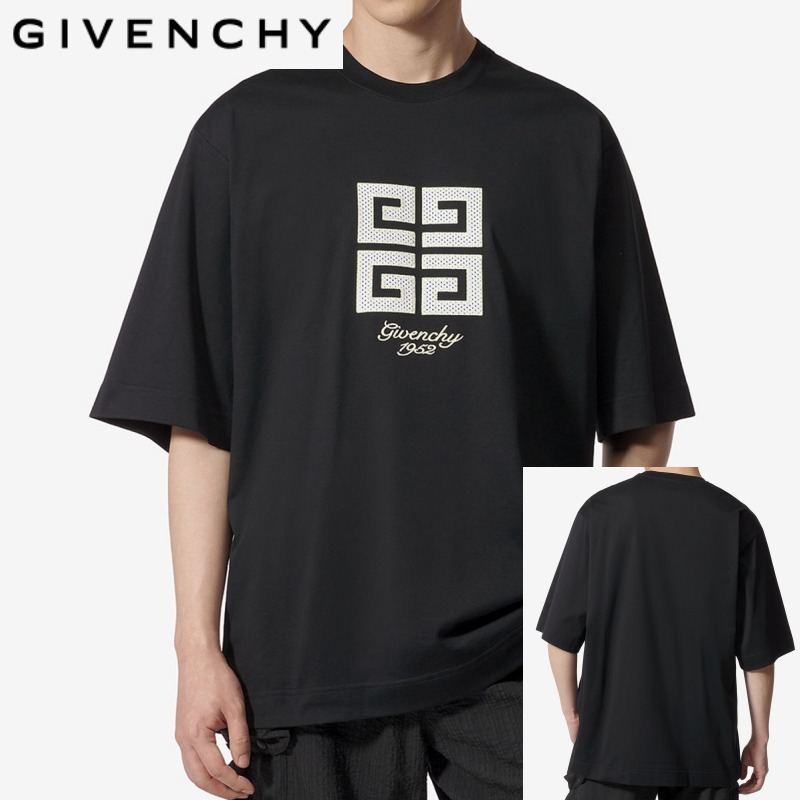 ★GIVENCHY★4G Mesh Logo Classic Fit Tシャツ BM712H3YMV001