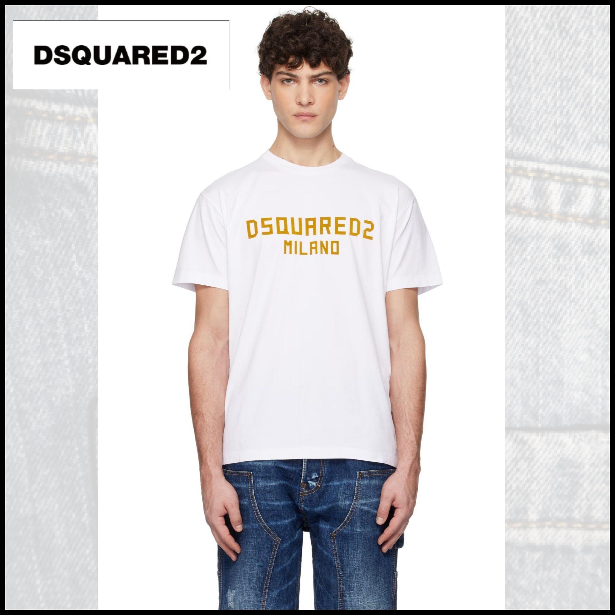 【DSQUARED2】Cool Fit Milano ロゴTシャツ（ホワイト）