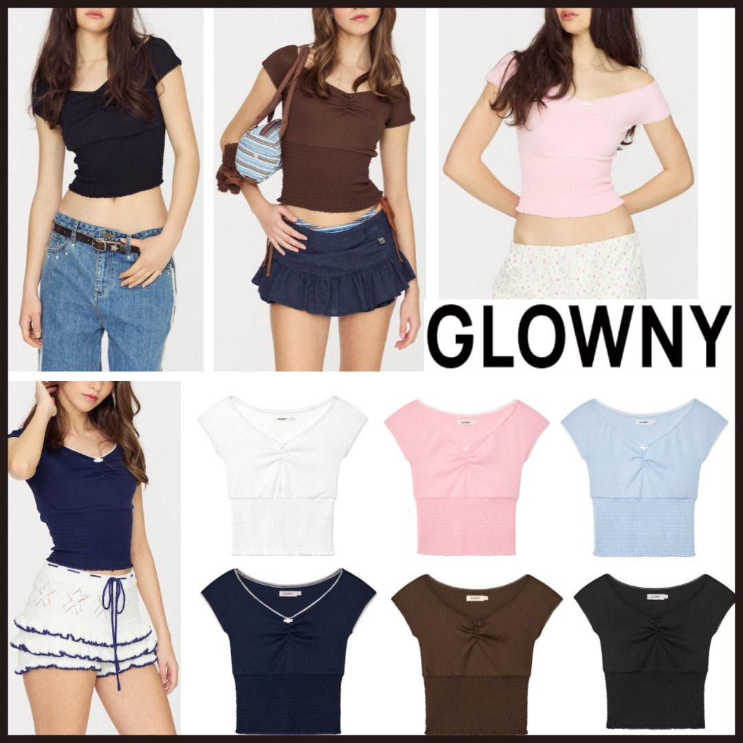 [GLOWNY]◆韓国大人気◆ PEEKABOO SMOKE TEE ◆追跡可◆