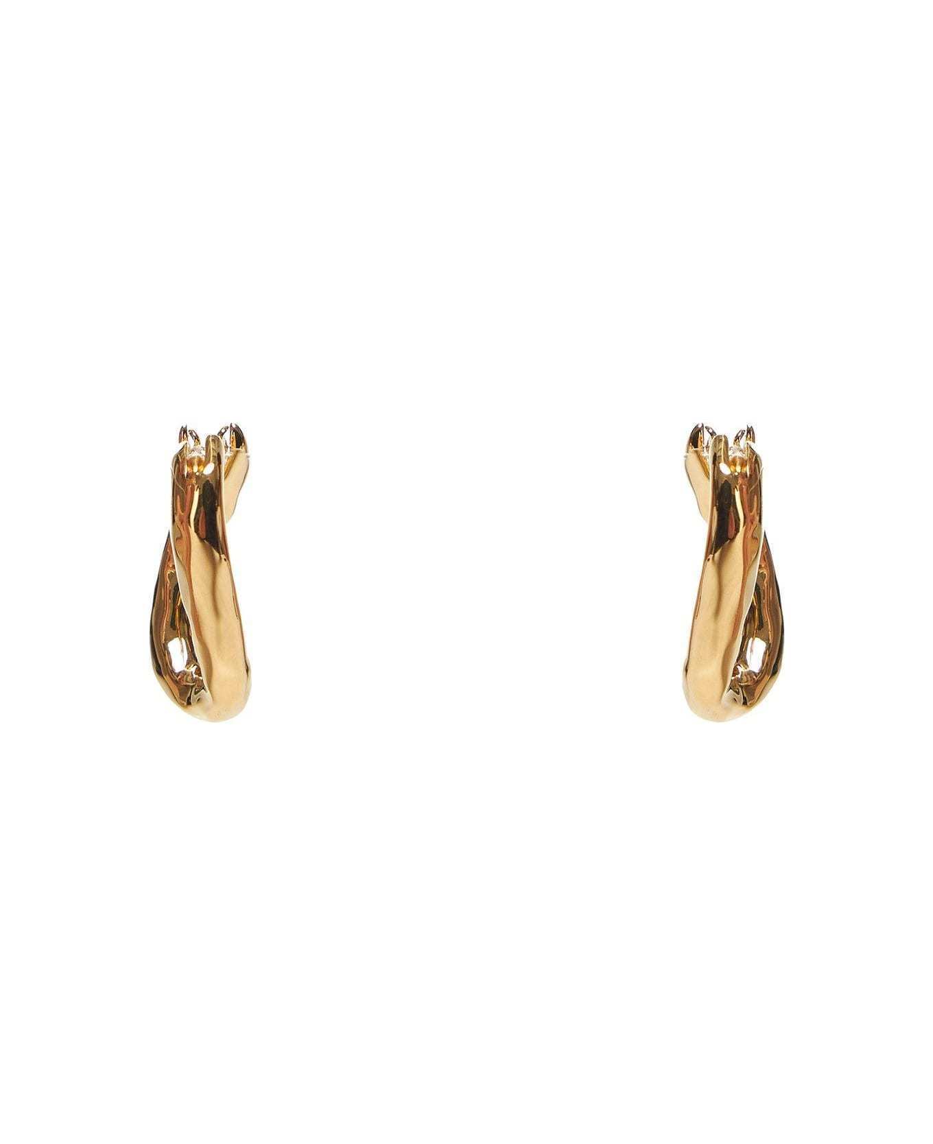 関税送料込★Jil Sander ゴールド ミディアム フープ ピアス