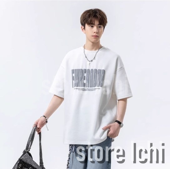 メンズ Tシャツ 英字プリント グラフィックプリント ルーズa1370