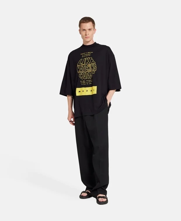 “MARNI” プリント7分袖Tシャツ/カットソー