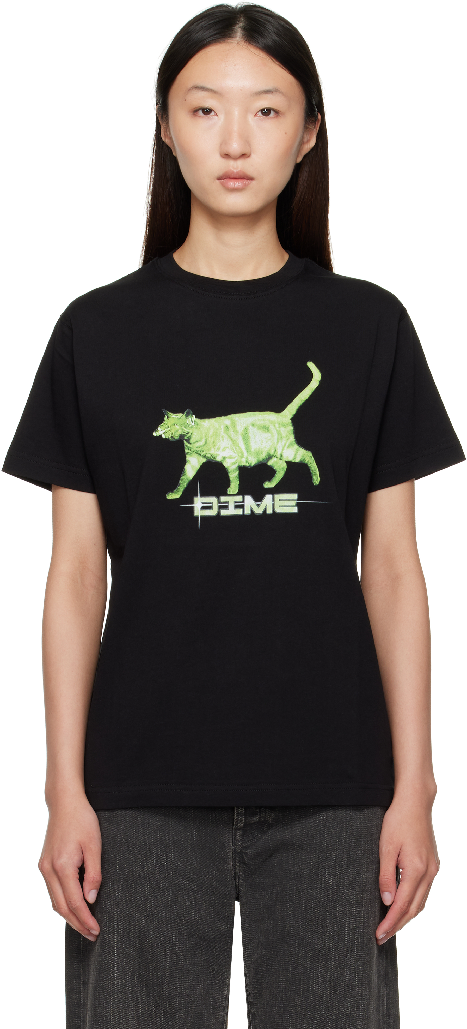 【関税込み】Dime ブラック Splinter Tシャツ
