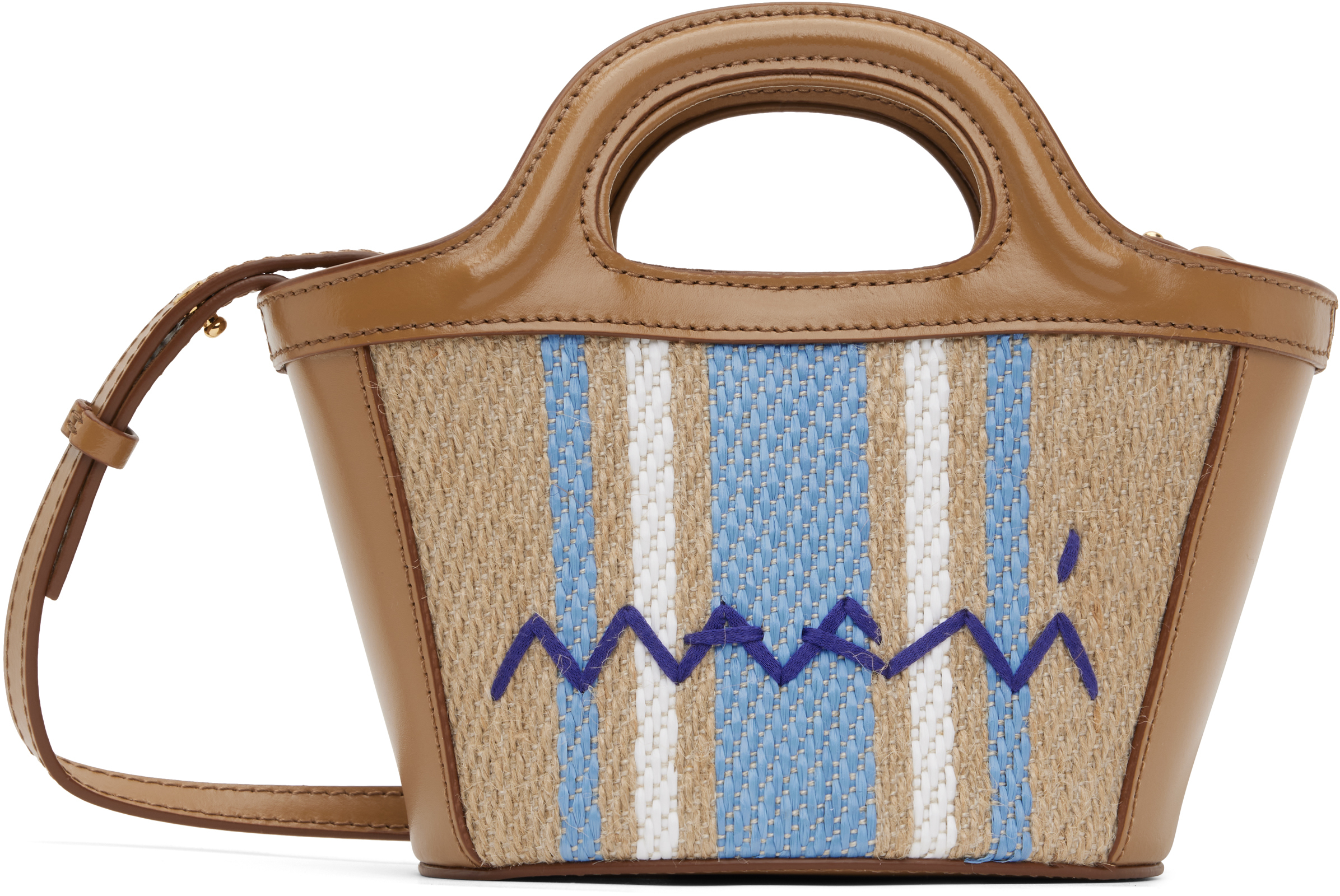 【関税込み】Marni ブラウン マイクロ Tropicalia トートバッグ