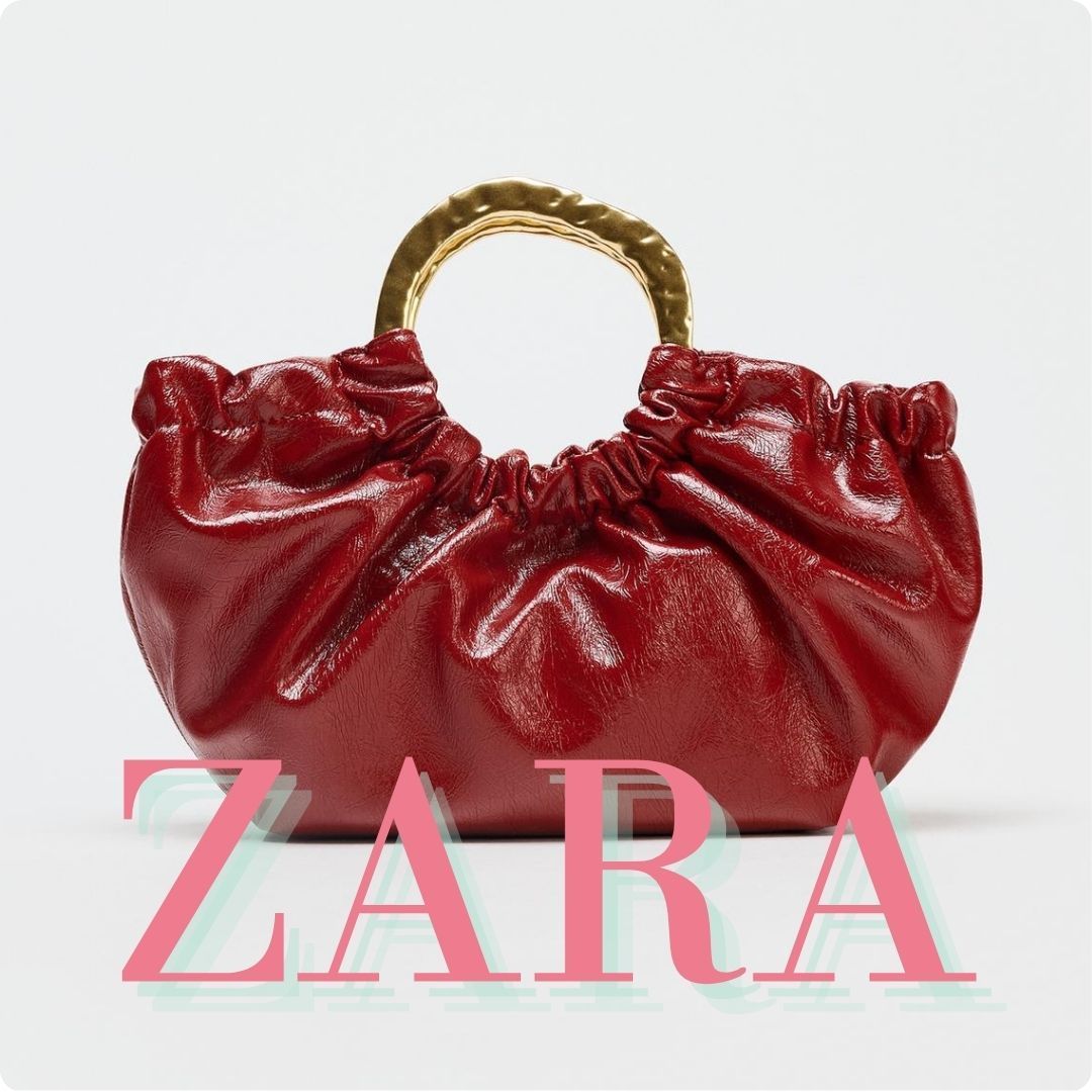 ZARA ギャザー入りハンドバッグ 6220/610