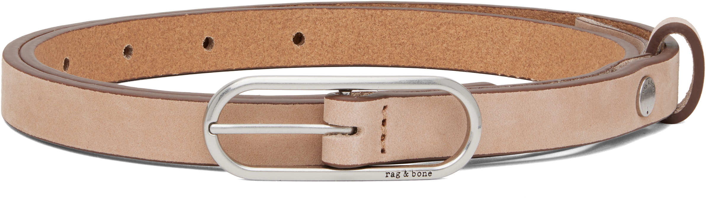【関税込み】rag & bone ベージュ Baby Rounded Rebound ベルト