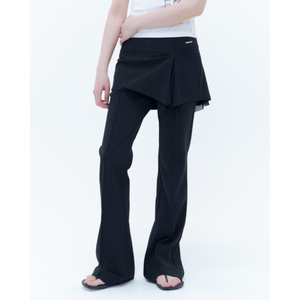 ★ MISEKI SEOUL★ Pleats skirt pants BLACK MSK252PT02BK