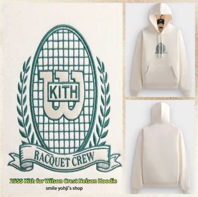 ★25SS★Kith for Wilson Crest Nelson Hoodie