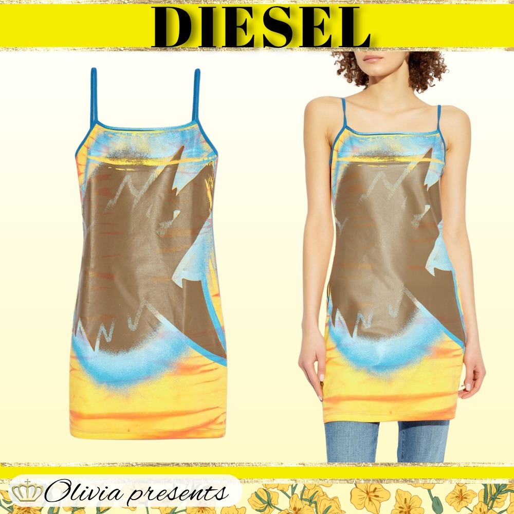 DIESEL>>ディーゼル D-Hoppyn-Q ミニドレス