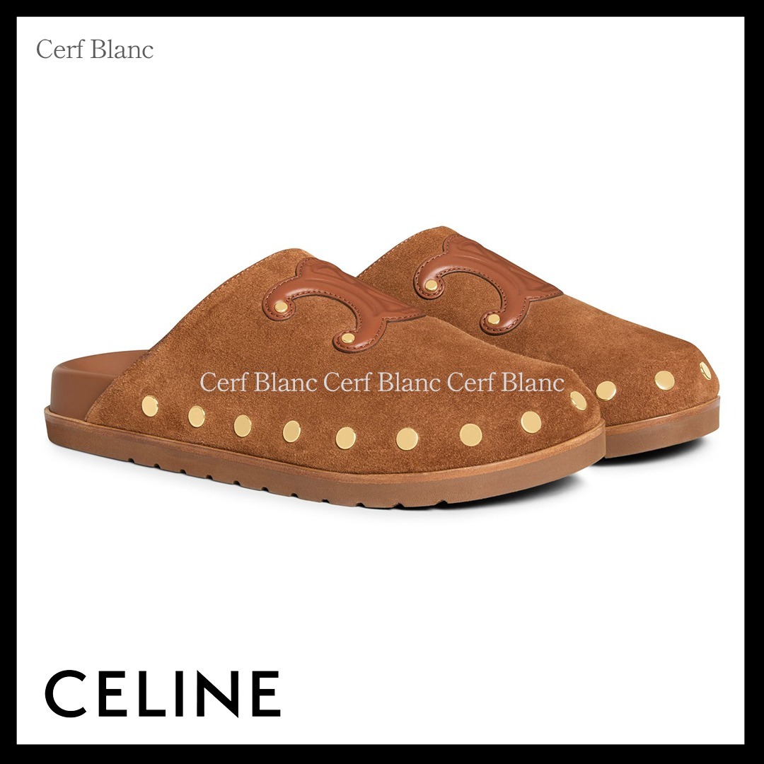 サボサンダル【CELINE】スエードピテアクロッグ