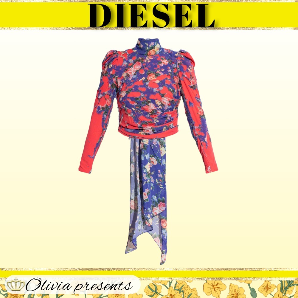 DIESEL>>ディーゼル T-Floyal フローラルプリントトップ